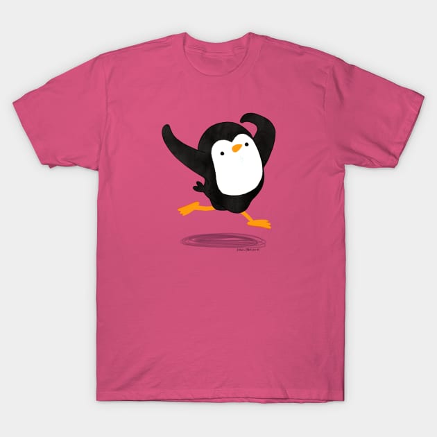 Dancing Penguin 2 T-Shirt by thepenguinsfamily